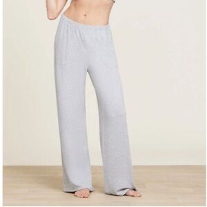 Barefoot Dreams Malibu Gray Ultra Soft Ribbed Pants Small
